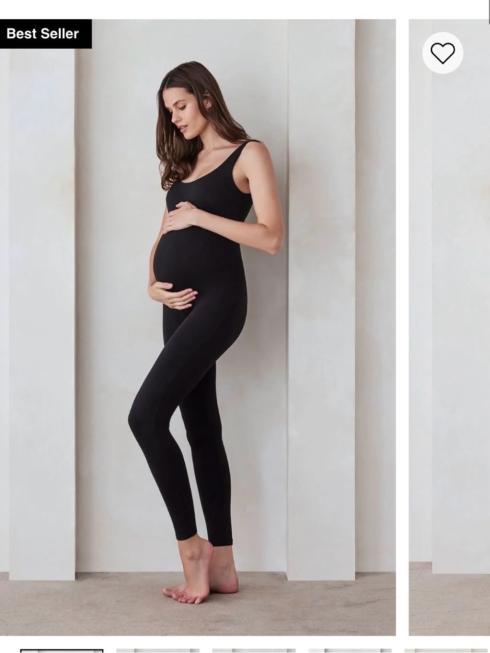 Bumpsuit The Lucy Maternity Unitard (size small in black)